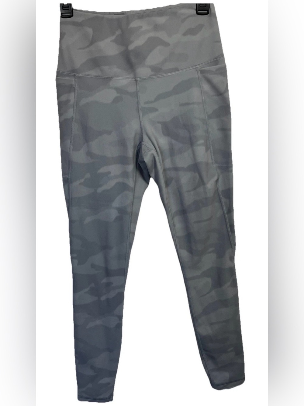 Spyder Active Gray Camo Leggings Small High Rise Pocket Athleisure